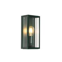 QAZQA Industriële buiten wandlamp donker groen met glas IP44 - - thumbnail