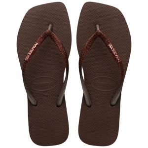 Havaianas Square glitter dark brown Bruin 