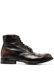 Officine Creative bottines lacées à fini poli - Noir