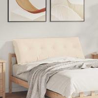 Rugkussen Beige 140 x 50 cm Microvezel Stof