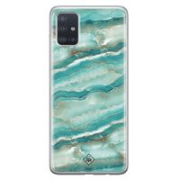 Samsung Galaxy A71 siliconen hoesje - Mamer azuurblauw