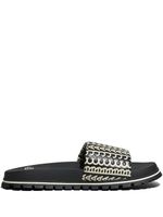 Marc Jacobs claquettes The Slide Monogram - Noir