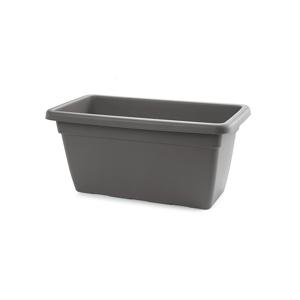 PlasticForte Plantenbak - antraciet grijs - rechthoekig - 60x32x27 cm