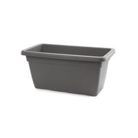 PlasticForte Plantenbak - antraciet grijs - rechthoekig - 60x32x27 cm