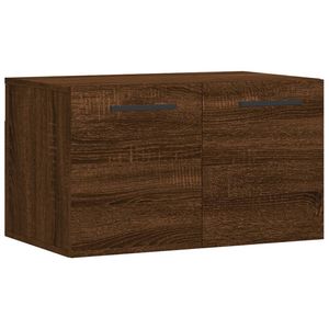 vidaXL Wandkast 60x36,5x35 cm bewerkt hout bruin eikenkleur