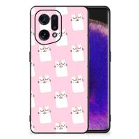 OPPO Find X5 Dierenprint Telefoonhoesje Sleeping Cats OPPO Find X5 Dierenprint Telefoonhoesje Sleeping Cats