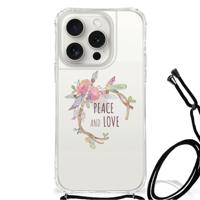 iPhone 15 Pro Stevig | Bumper Hoesje | Boho Text