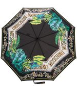 Moschino mix-printed foldable umbrella - Noir