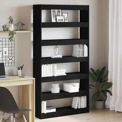 Boekenkast Zwart Bewerkt hout