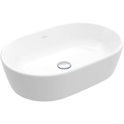 Villeroy & Boch Architectura waskom 60x40x15.5cm - Ovaal met overloopgat Wit Alpin glans Ceramic 5a266001