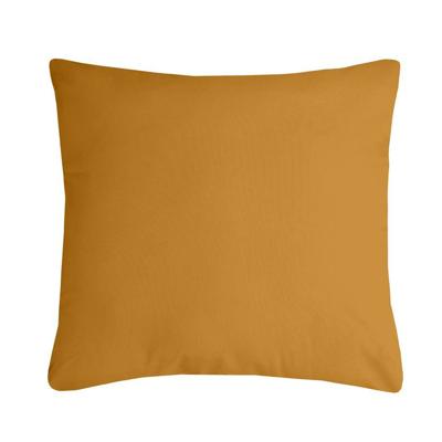 Stof Textile sierkussen Nelson - okergeel - 60 x 60 cm - bank kussens - polyester