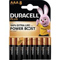 Duracell Plus Power Boost AAA batterij (potlood) Alkaline 1.5 V 8 stuk(s)