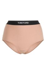 TOM FORD culotte à bande logo - Tons neutres