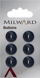 Milward Knoop Donkerblauw Met Bloem 12mm (6 stuks)