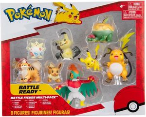 Pokemon Battle Figure Multi Pack (Hawlucha & Raichu + 6 Figures)