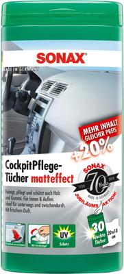SONAX kunststof onderhoud "cockpitpflegetücher matteffect"