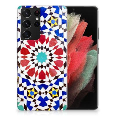 Samsung Galaxy S21 Ultra | TPU | Siliconen hoesje | Mozaïek