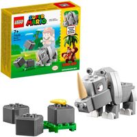 Super Mario - Uitbreidingsset: Rambi de neushoorn Constructiespeelgoed