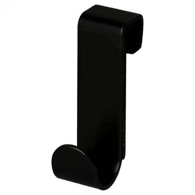 Handdoekhaak Haceka Selection | Aan douchewand | Enkel haaks | Rubber | Vierkant | Mat zwart
