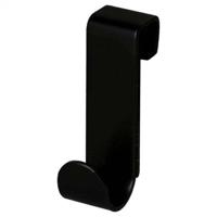 Handdoekhaak Haceka Selection | Aan douchewand | Enkel haaks | Rubber | Vierkant | Mat zwart