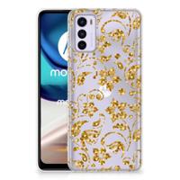 Motorola Moto G42 | TPU Case | Gouden Bloemen