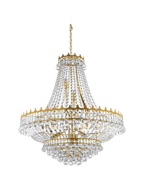 Kroonluchter Versailles 13Lt Gold Metal & Crystal