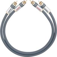 Cinch Audio Aansluitkabel [2x Cinch-stekker - 2x Cinch-stekker] 1.00 m Antraciet Vergulde steekcontacten Oehlbach NF 14 MASTER