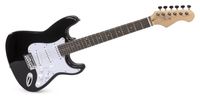 Max 173223 gitaar Elektrische gitaar Zwart, Wit Stratocaster 6 snaren - thumbnail