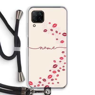 Kusjes: Huawei P40 Lite Transparant Hoesje met koord