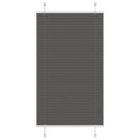 VidaXL Plissé rolgordijn 80x150 cm stofbreedte 79,4 cm polyester zwart