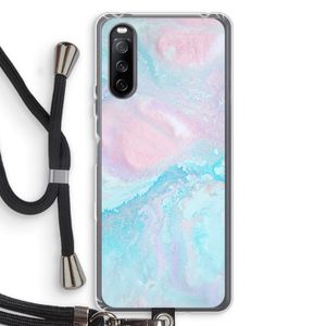 Fantasie pastel: Sony Sony Xperia 10 III Transparant Hoesje met koord