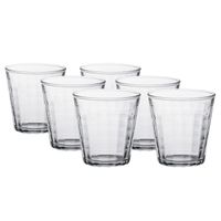 6x Drinkglazen/waterglazen transparant Prisme hardglas 22 cl - thumbnail