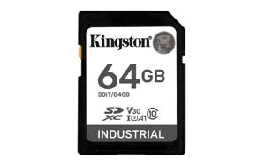 Kingston Industrial 64 GB SDXC geheugenkaart UHS-I U3, Class 10, V30, A1