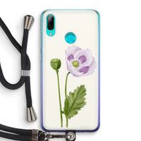 Purple poppy: Huawei P Smart (2019) Transparant Hoesje met koord