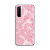 Abstract Painting Pink: OnePlus Nord Transparant Hoesje