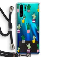 Sanseveria: Huawei P30 Pro Transparant Hoesje met koord
