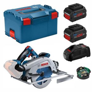 Bosch Blauw GKS 18V-68 GC Professional | Accucirkelzaag | BITURBO | 2x 5.5 ah accu | Set 06016B5130