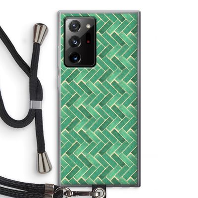 Moroccan tiles 2: Samsung Galaxy Note 20 Ultra / Note 20 Ultra 5G Transparant Hoesje met koord