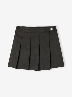 Korte rok van flanel grijs