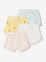 Set van 4 badstoffen shorts baby's lichtroze - thumbnail