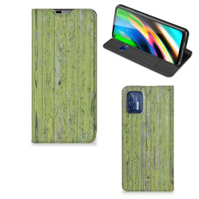 Motorola Moto G9 Plus Book | Wallet Case | Green Wood
