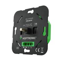 LED draaidimmer - 160W - 0.5-160W - Fase-afsnijding (trailing edge) - Wisselschakeling - Soft-start - Instelbare dimbaarheid - Exclusief afdekraam