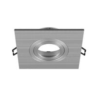 SLV Inbouwring New Tria 75 XL vierkant aluminium - zonder fitting 1007636