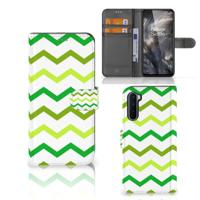 OnePlus Nord | Telefoon Hoesje | Zigzag Groen