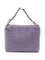 Patrizia Pepe Maxichain rhinestone-embellished tote bag - Violet - thumbnail