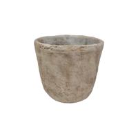 Bloempot steen crème 13,5x12cm Bloempot steen crème 13,5x12cm