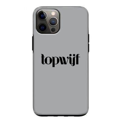 Topwijf Grijs Zwart: iPhone 12 Pro Tough Case