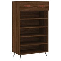 vidaXL Schoenenkast 60x35x105 cm bewerkt hout bruin eikenkleur