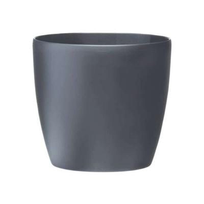 ELHO Brussels Wheels 40 ronde bloempot - Zwart - Ø 39 x H 37 cm - interieur - 100% gerecycled