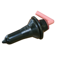 Kalveremmer speen 100 mm Zwarte speen